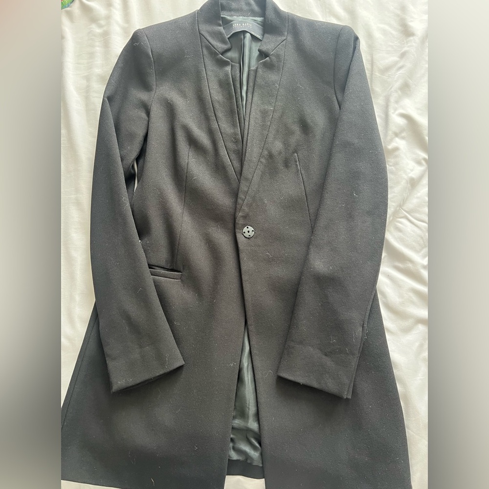 BLACK Zara Blazer Coat